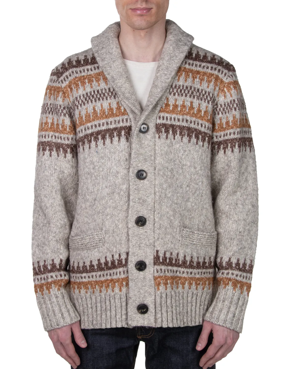 Schott NYC SW2137 cardigan limestone yakblend