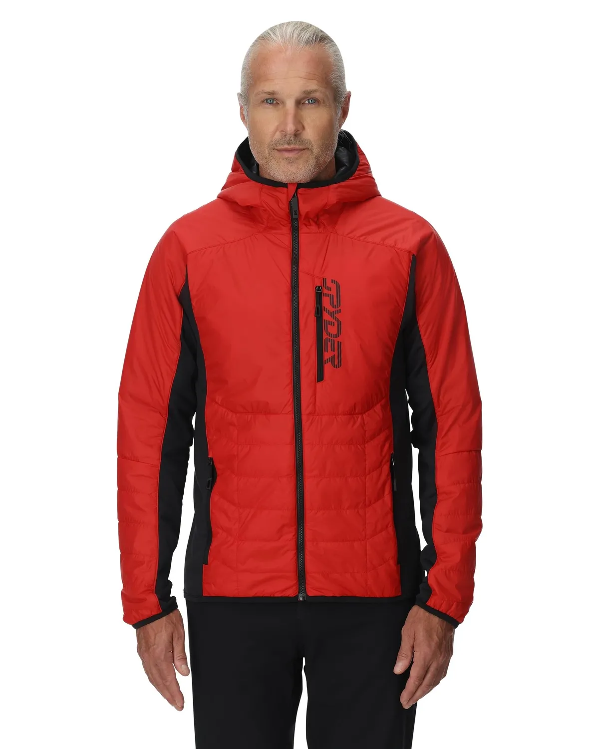 Spyder Glissade hettejakke herre Spyder Red lett isolert