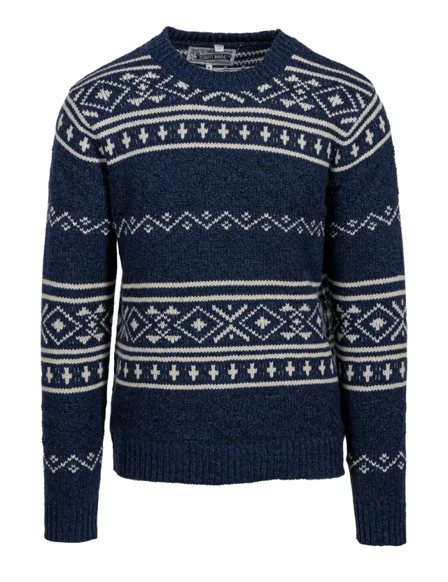 Schott NYC SW2361 ullgenser denim norsk mønster