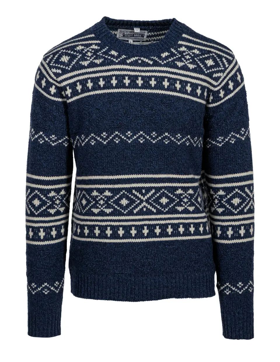 Schott NYC SW2361 ullgenser denim norsk mønster