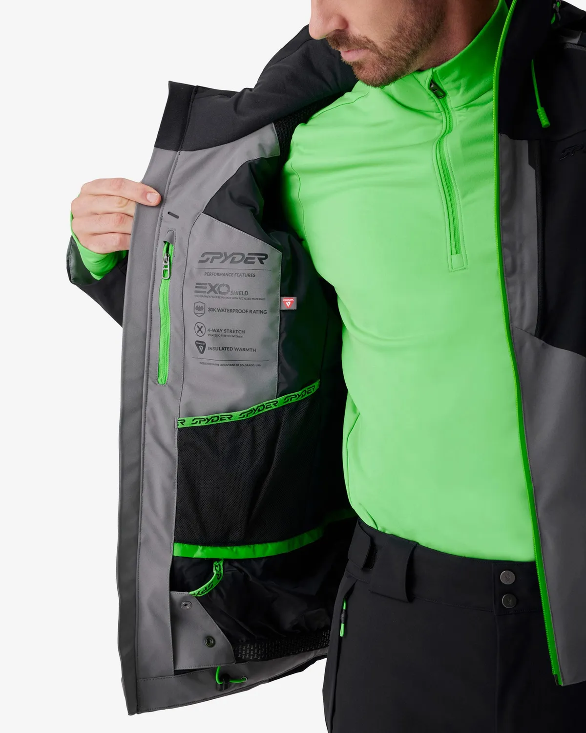 Spyder Leader skijakke storm 30K vanntett