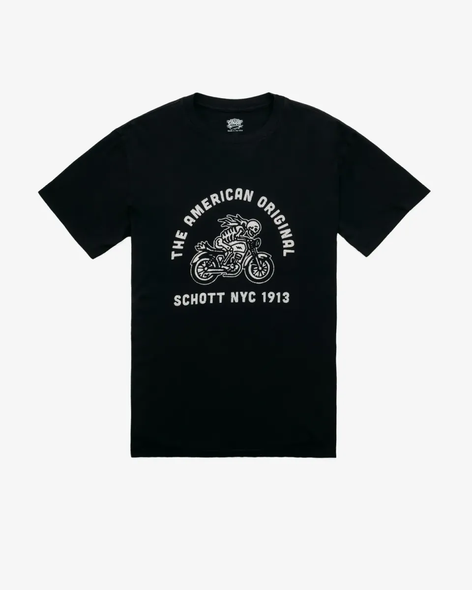 Schott NYC TRDR t-skjorte svart med trykk