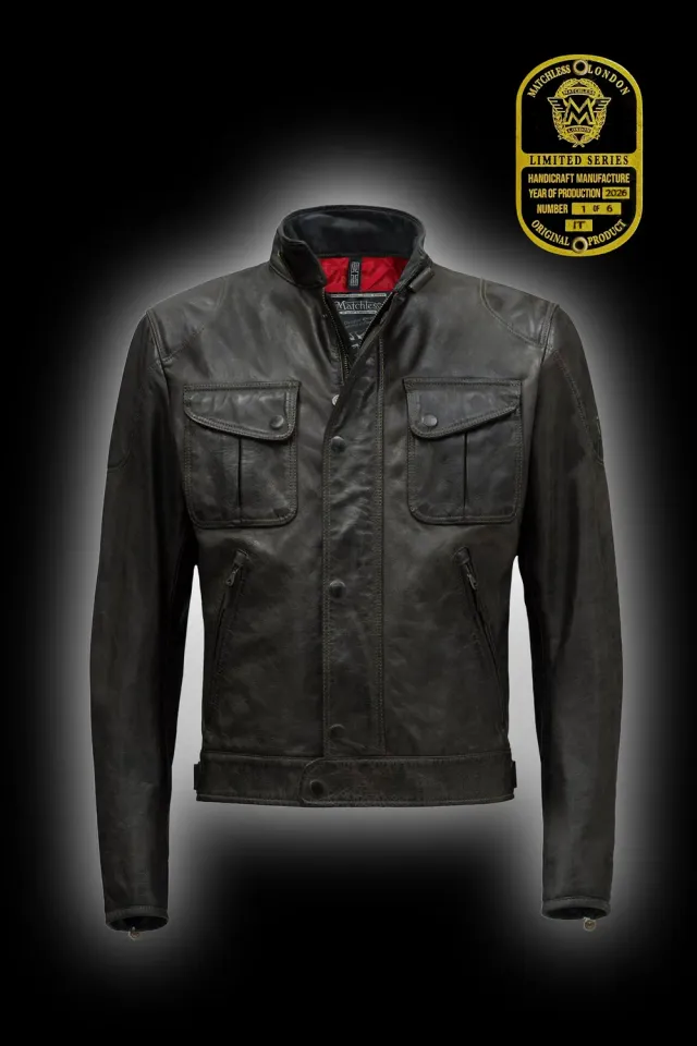 Matchless Silverstone Quilted blouson antique black skinn