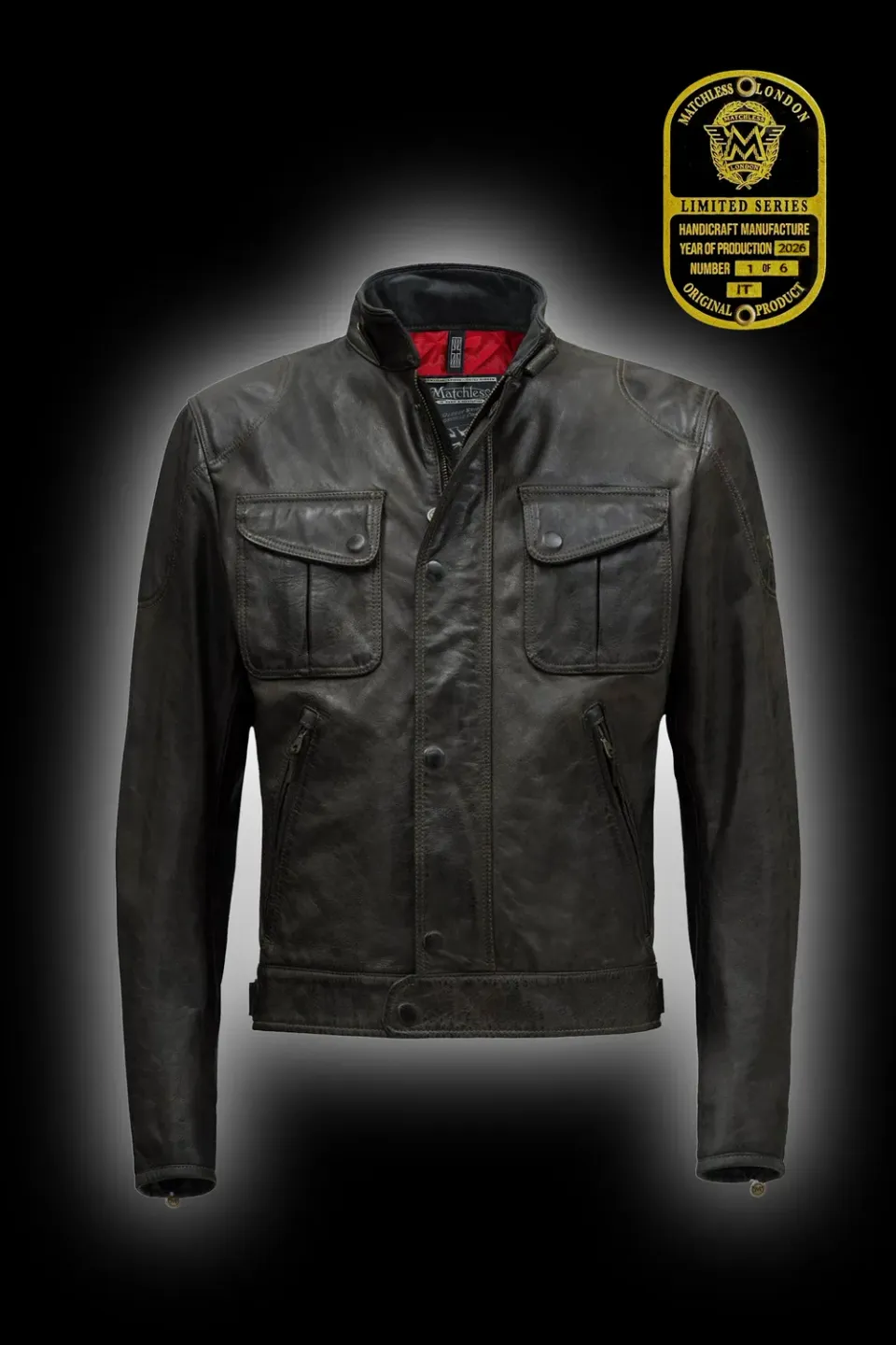 Matchless Silverstone Quilted blouson antique black skinn