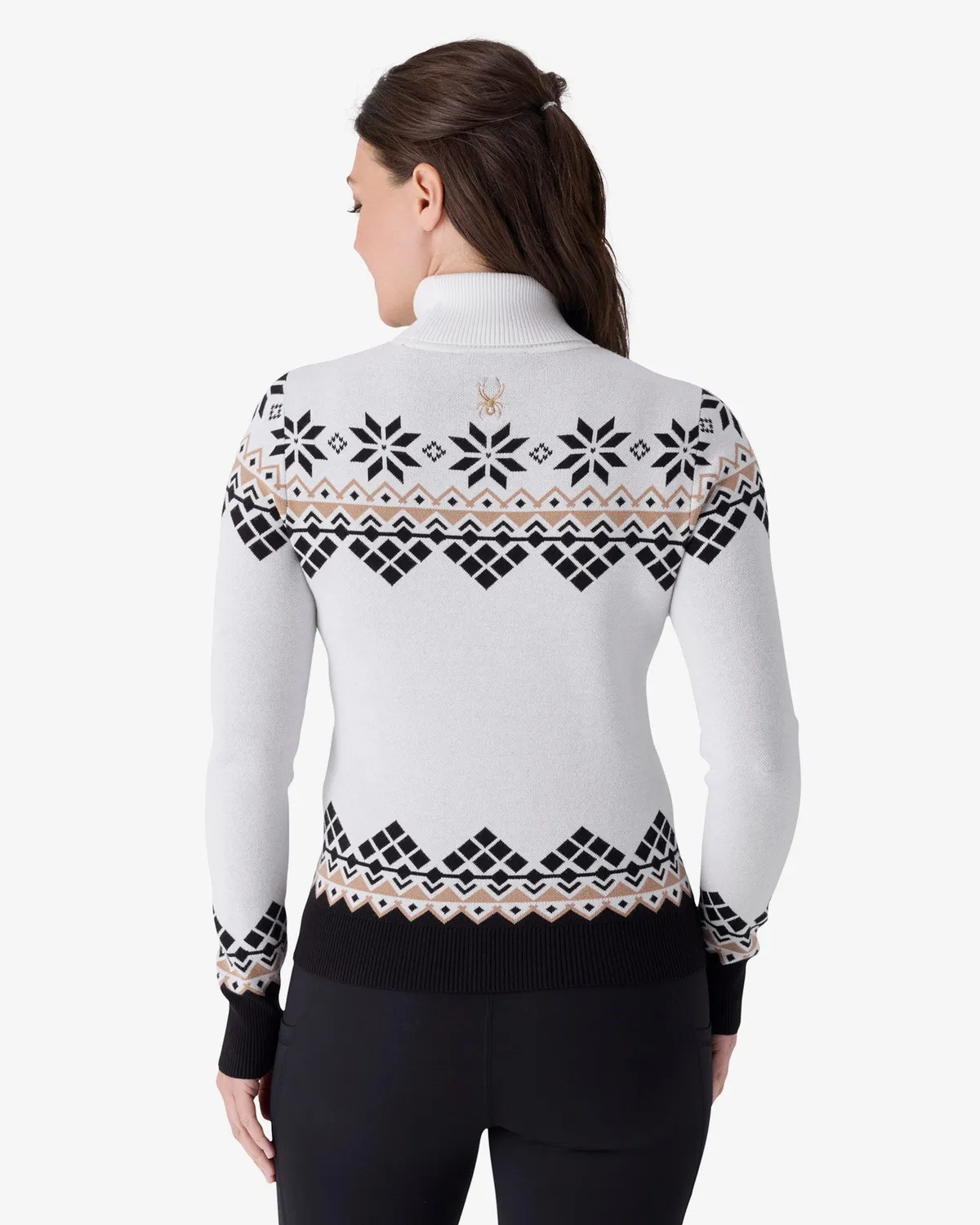 Spyder Stellar skigenser dame hvit høy hals