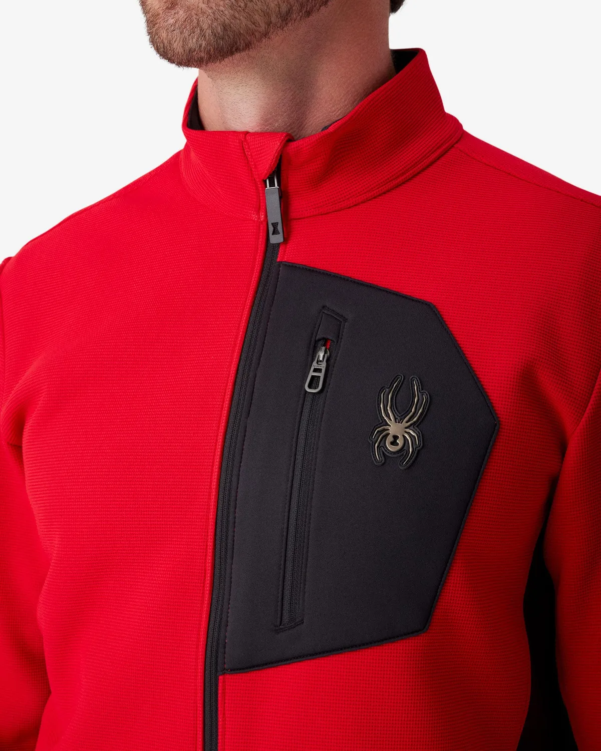 Spyder Bandit fleecejakke herre spyder red DWR