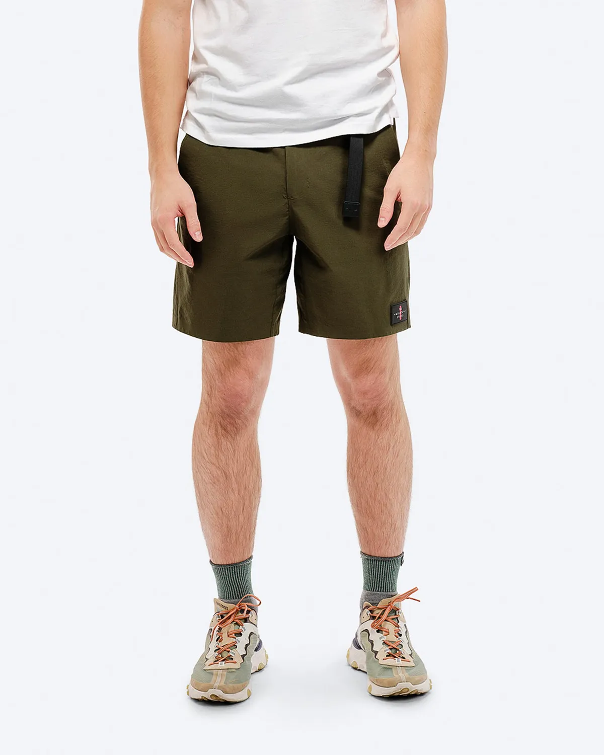 The Mountain Studio L-7 shorts Forest Green ripstop