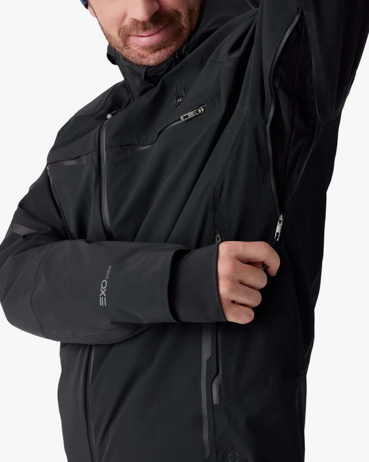 Spyder Monterosa skijakke herre svart 30K vanntett