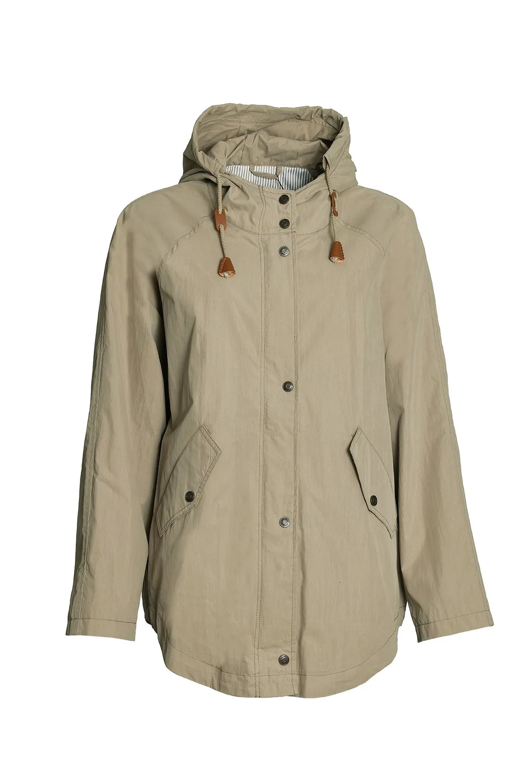 Windfield Danwear Isabella vårjakke taupe stone bomull