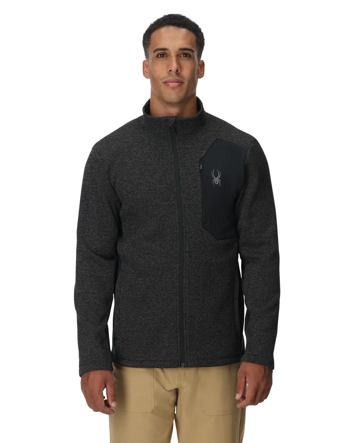 Spyder Bandit Full Zip fleecejakke Limestone Black