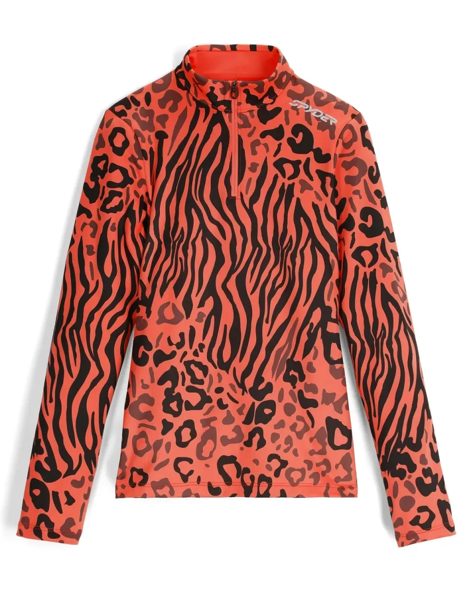 Spyder Vivid Half Zip T-Neck genser Coral dame