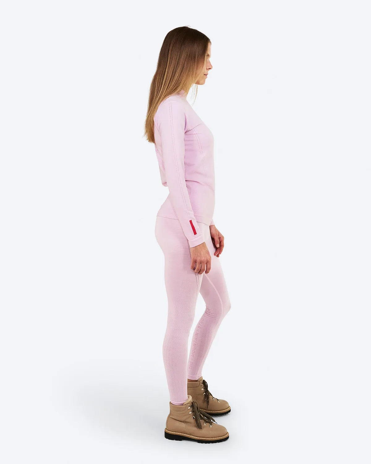 The Mountain Studio U-9 W Seamless Merino ulltrøye Lilac Snow