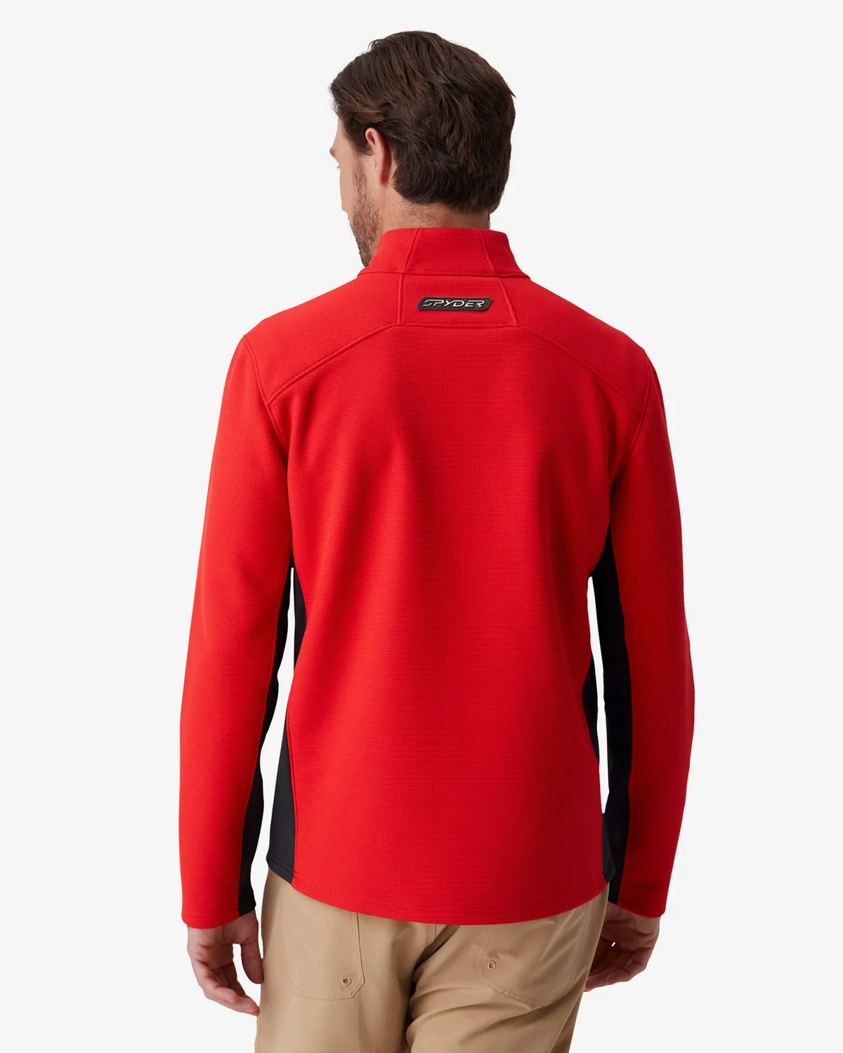 Spyder Bandit Sweater Fleece Quarter Zip rød