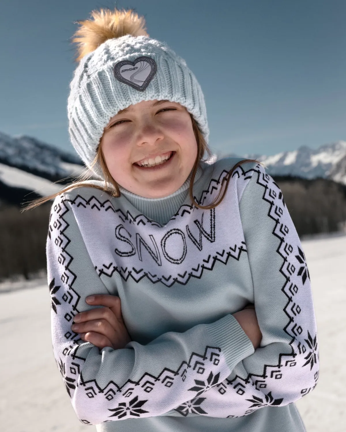 Spyder Flurry skigenser jente cloudy blue tettsittende