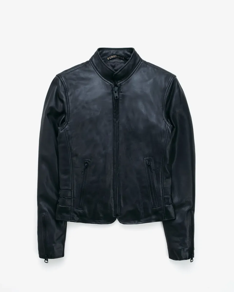 Schott NYC 2408W skinnjakke svart dame voksbehandlet