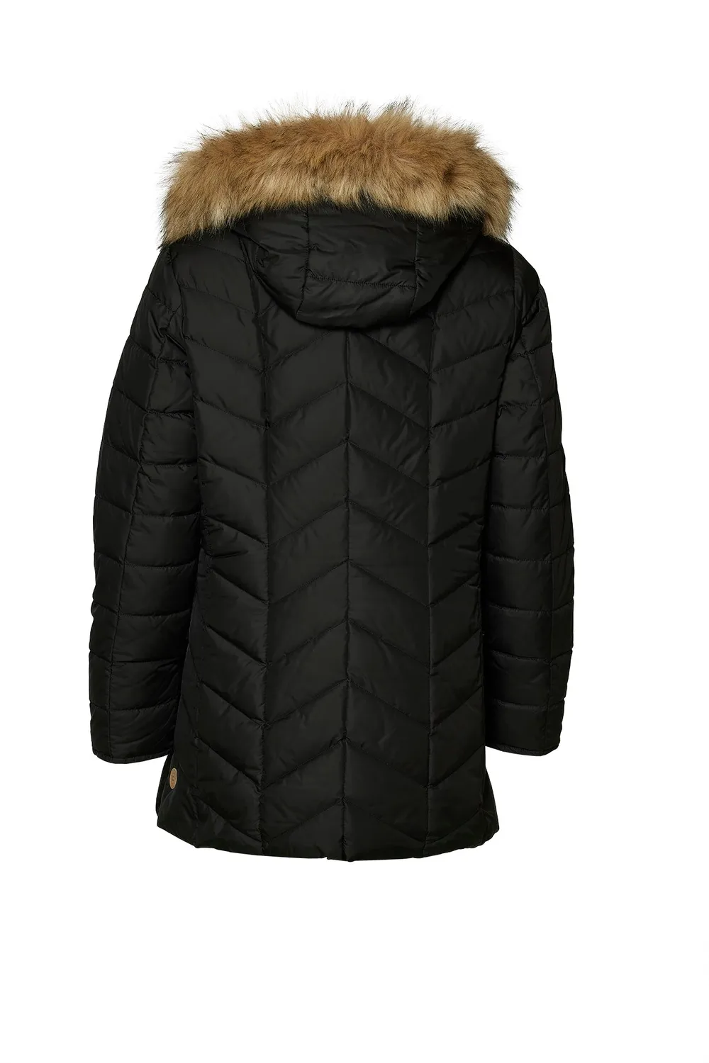 Windfield Centa with Art Fur dunjakke svart dun
