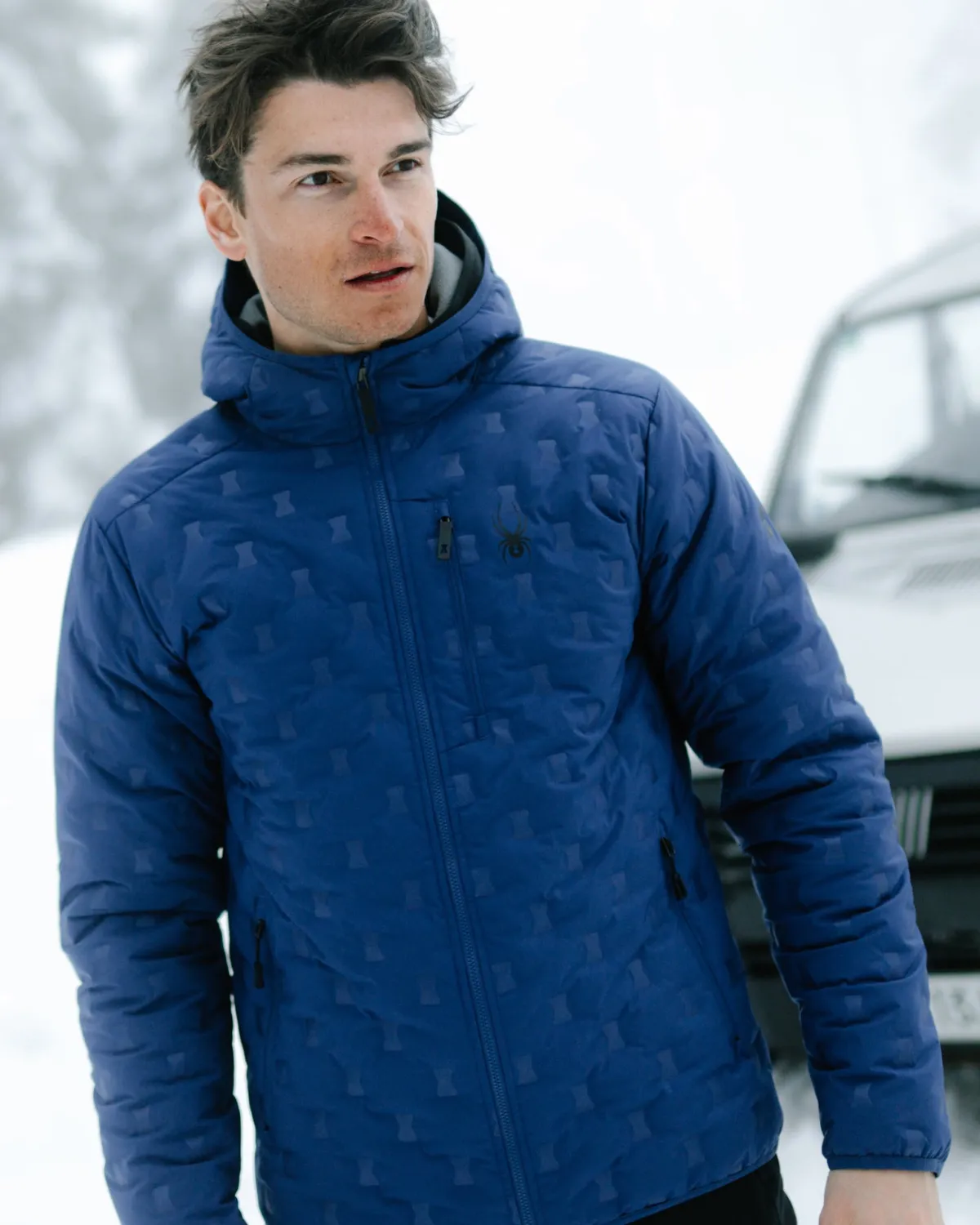 Spyder Zenith dunjakke Indigo 700 fill hette