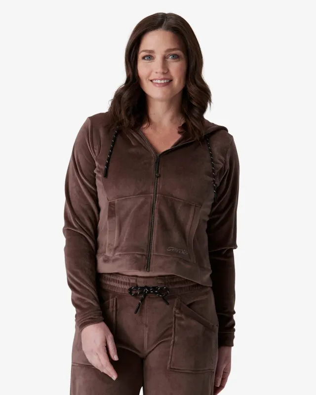 Spyder Shimmer jakke Mocha – velour
