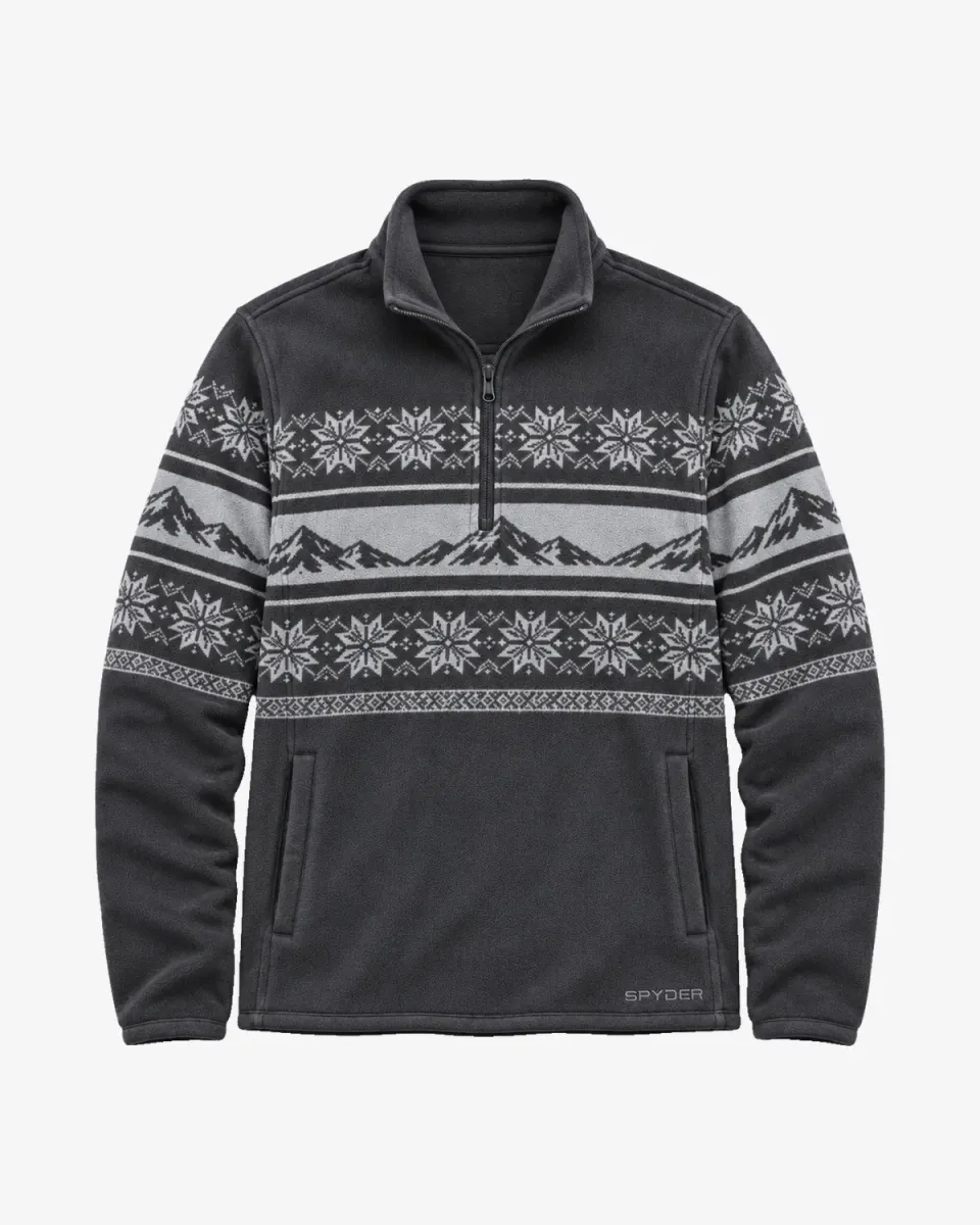 Spyder Sherpa quarter-zip genser herre grå 360