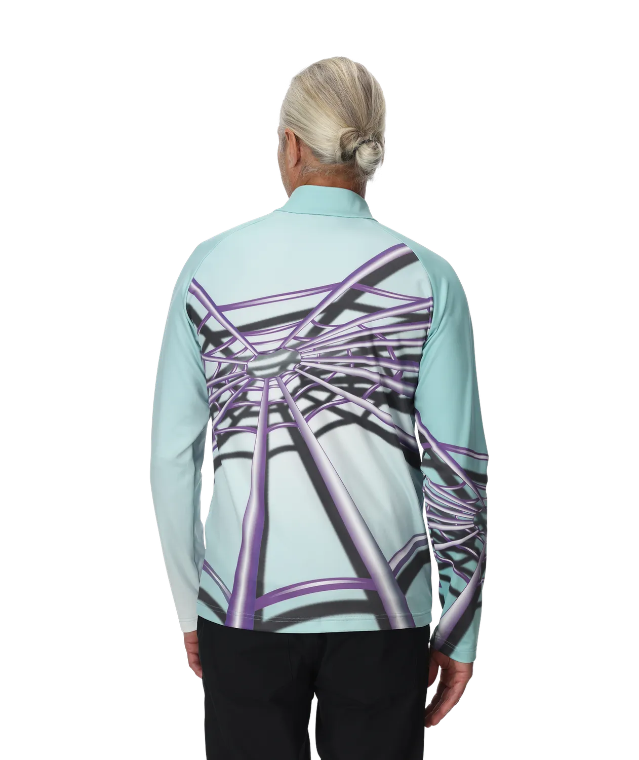 Spyder Legacy Half Zip genser glacier blue stretch