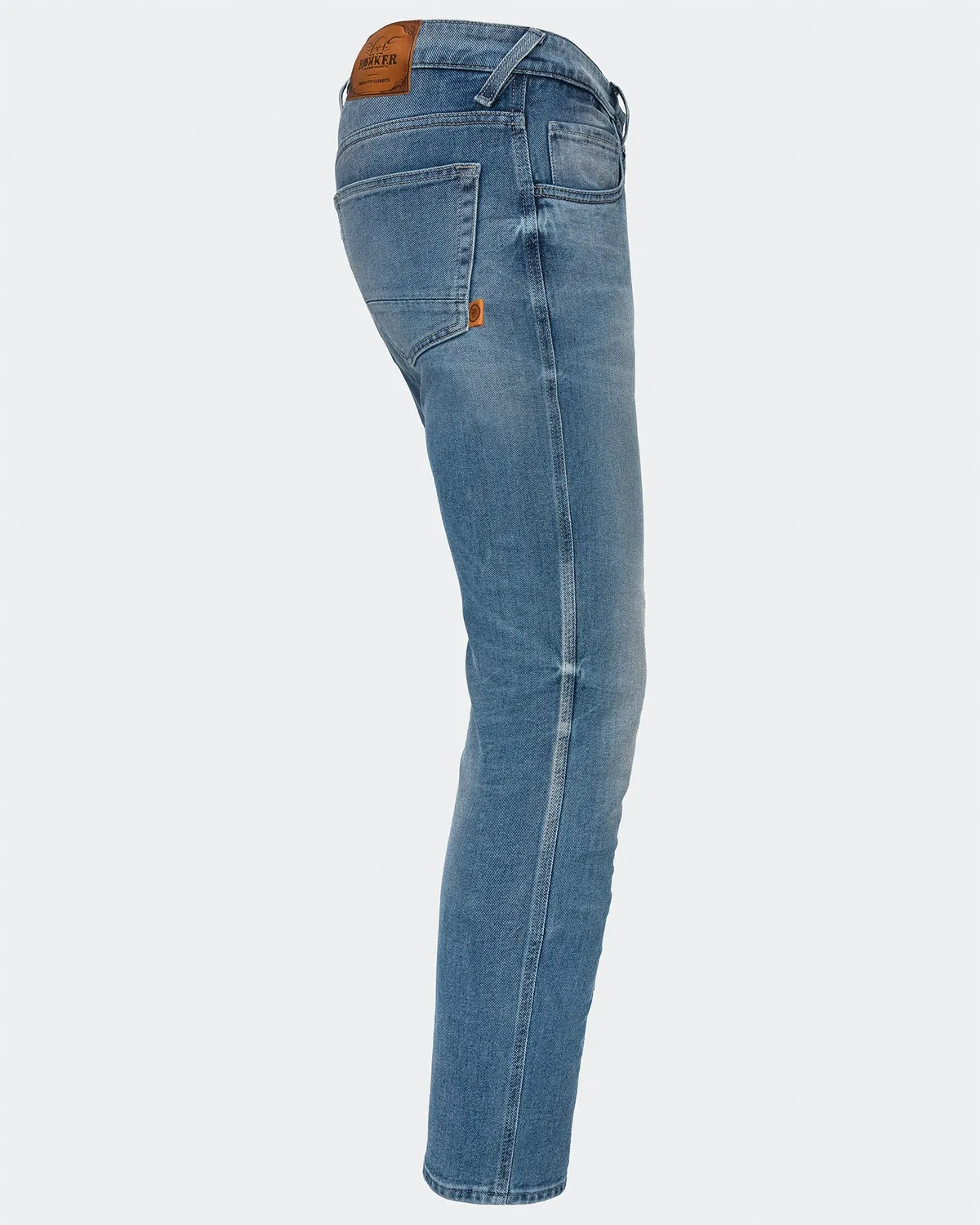 Rokker Rokkertech Tapered Slim MC-jeans lyseblå
