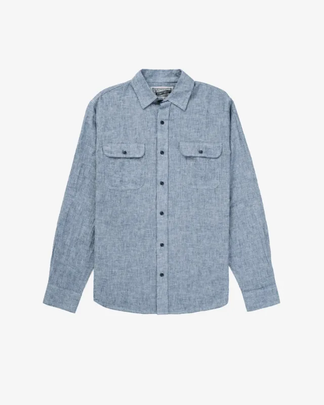 Schott NYC SH2304 arbeidsskjorte Tick lett bomull