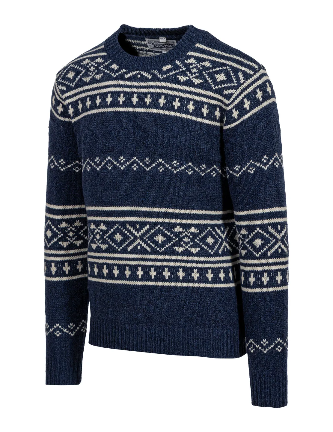 Schott NYC SW2361 ullgenser denim norsk mønster