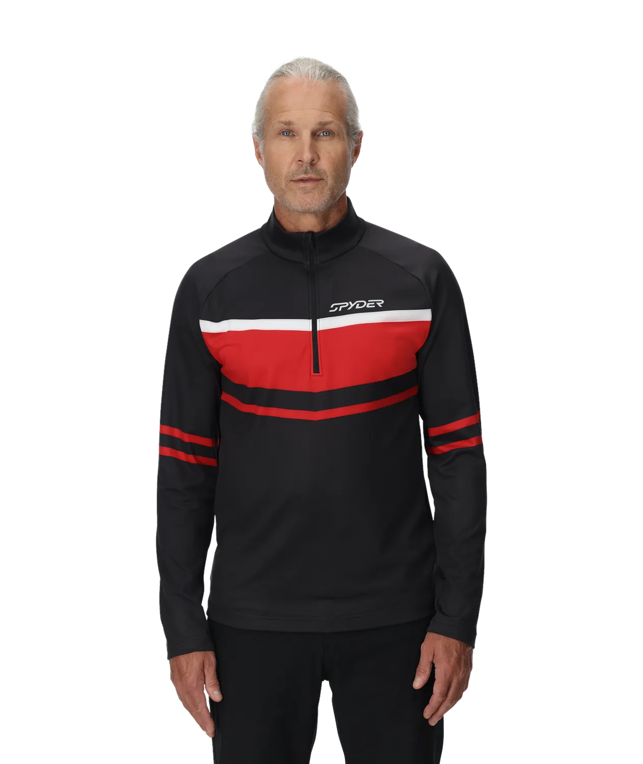Spyder Legacy Half Zip genser herre svart UPF 50+