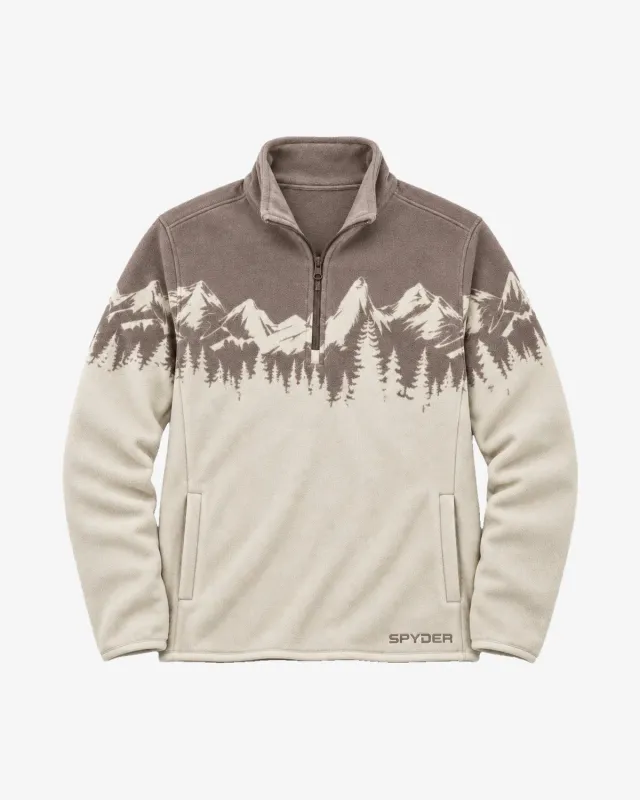Spyder Print Sherpa genser quarter-zip varm