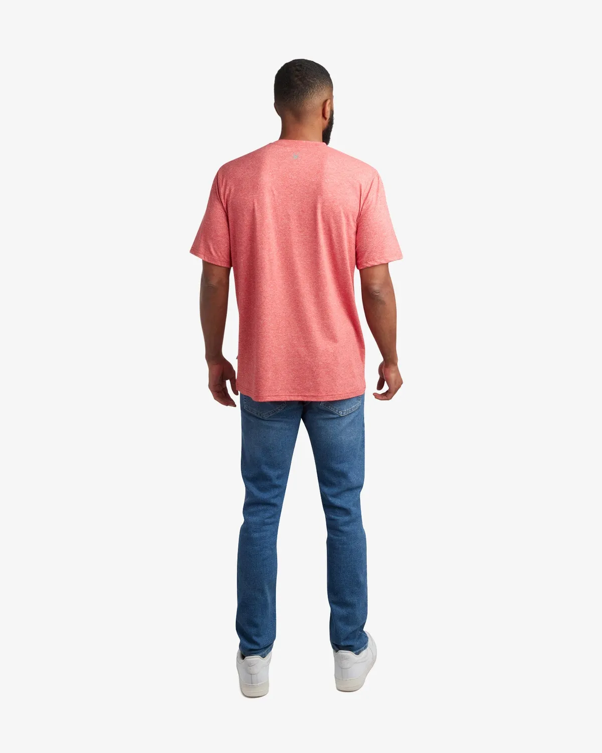Spyder Short Sleeve Wordmark t-skjorte red herre pustende
