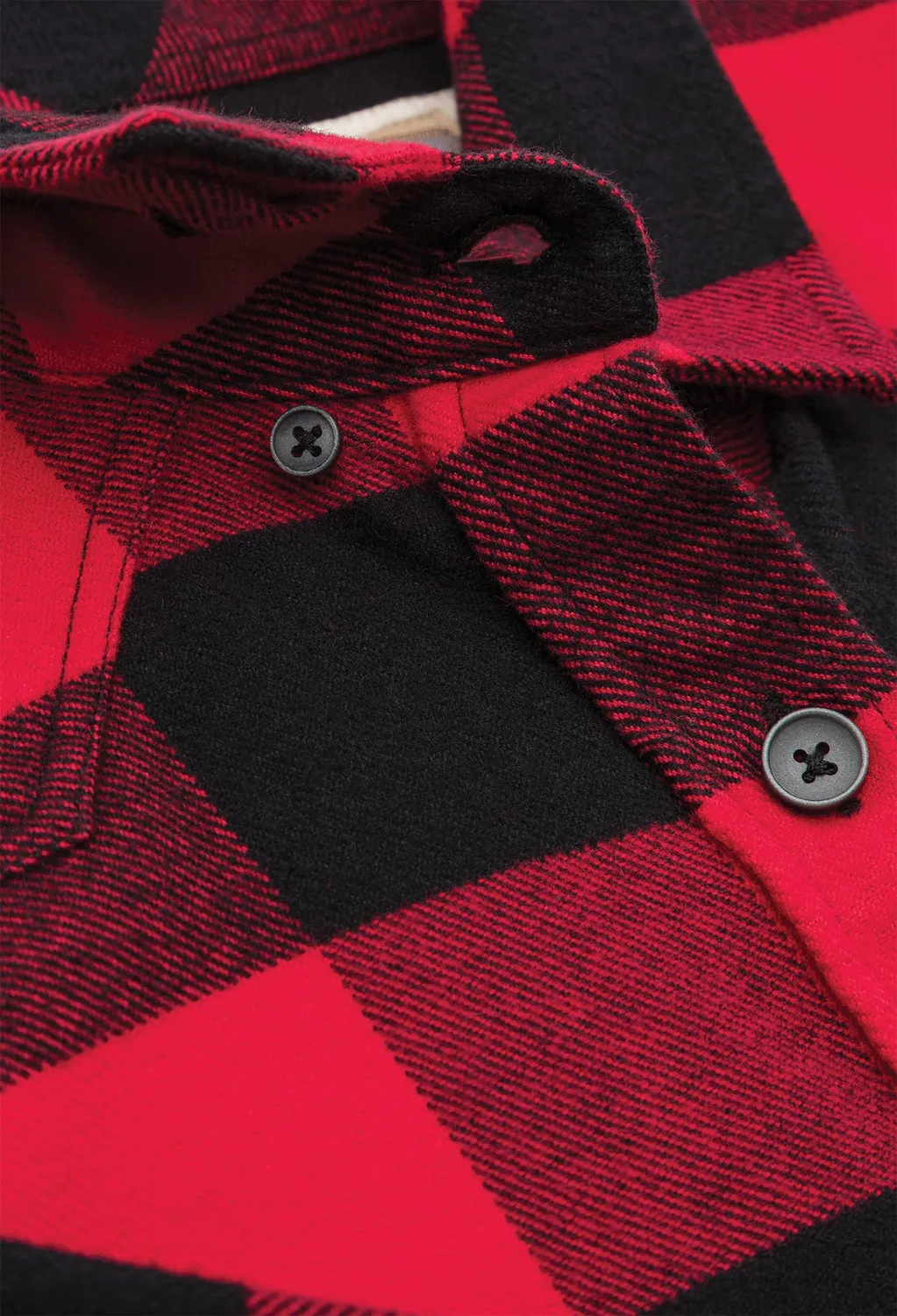 Rokker Denver Shirt flanellskjorte dame rød/svart