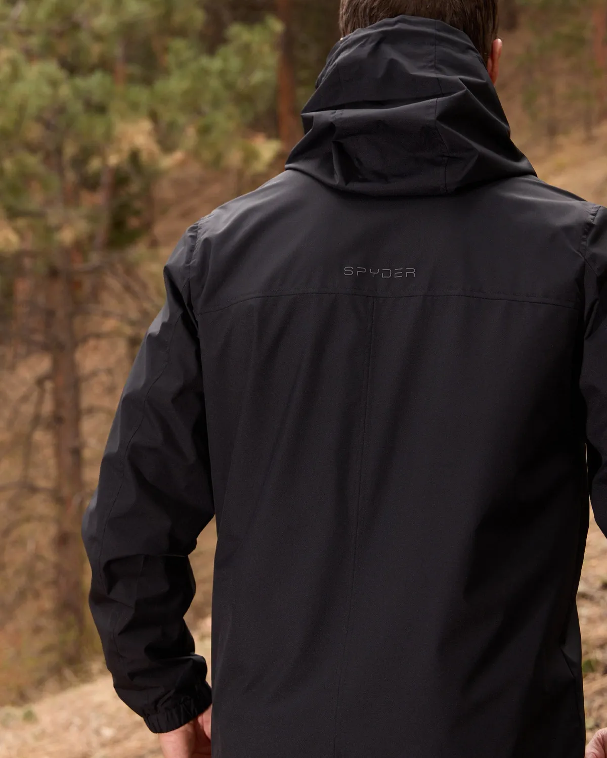 Spyder Gale Windbreaker vindjakke Black lett