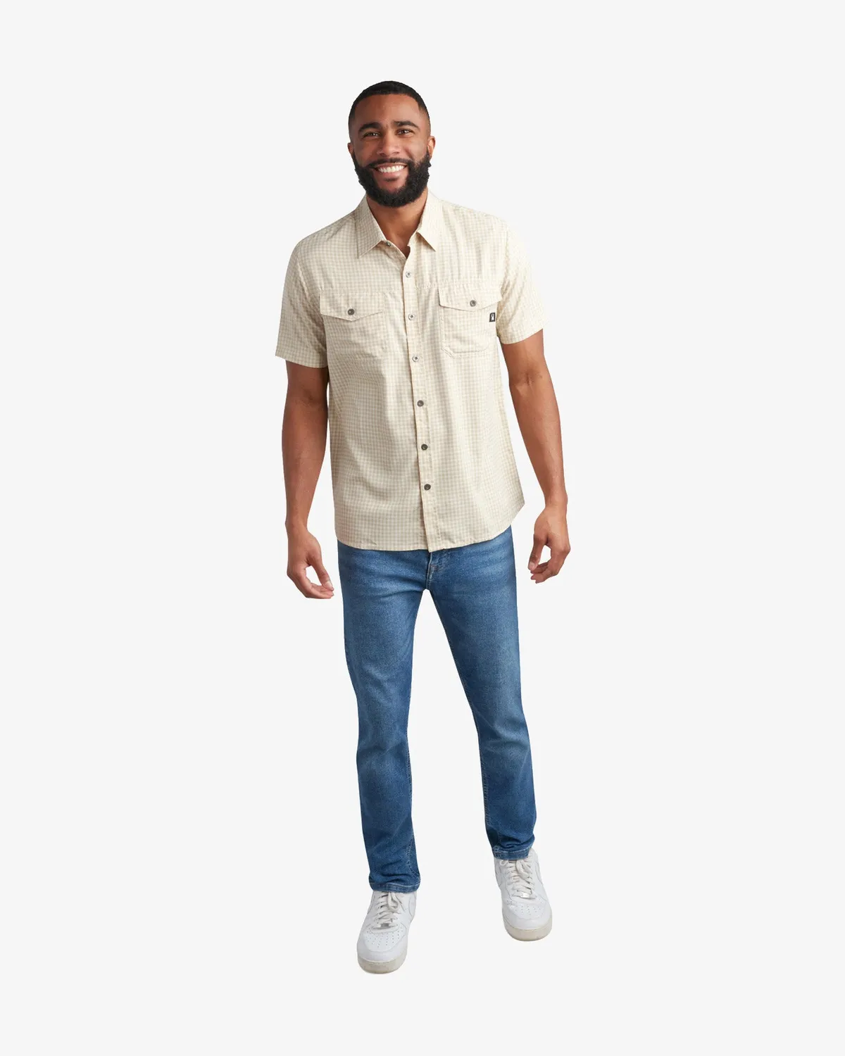 Spyder Mini Check Polo piké herre khaki