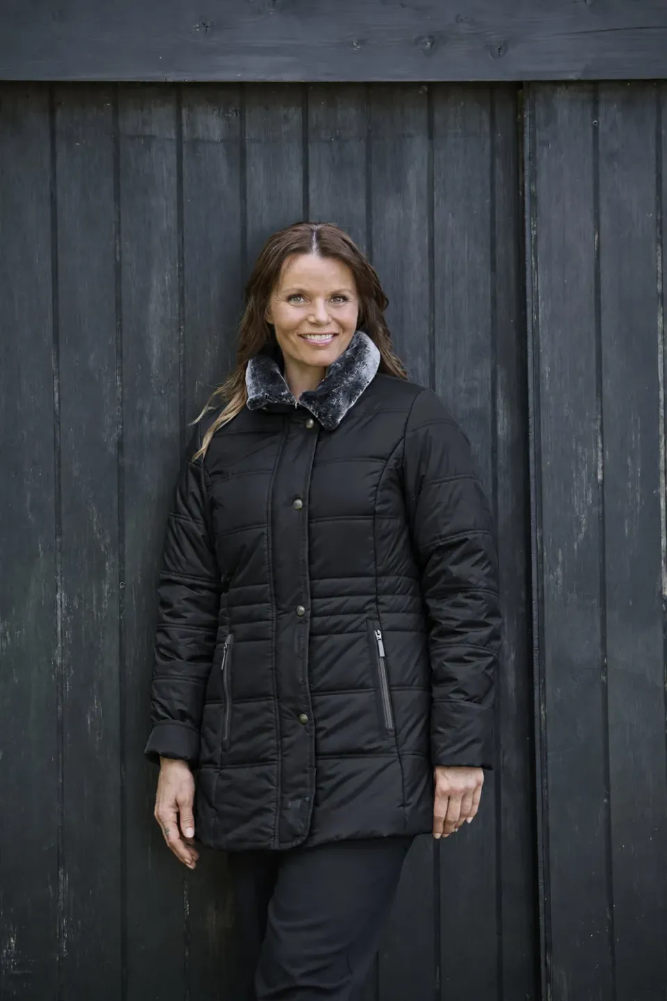 Windfield Mille vinterjakke svart vindtett dame