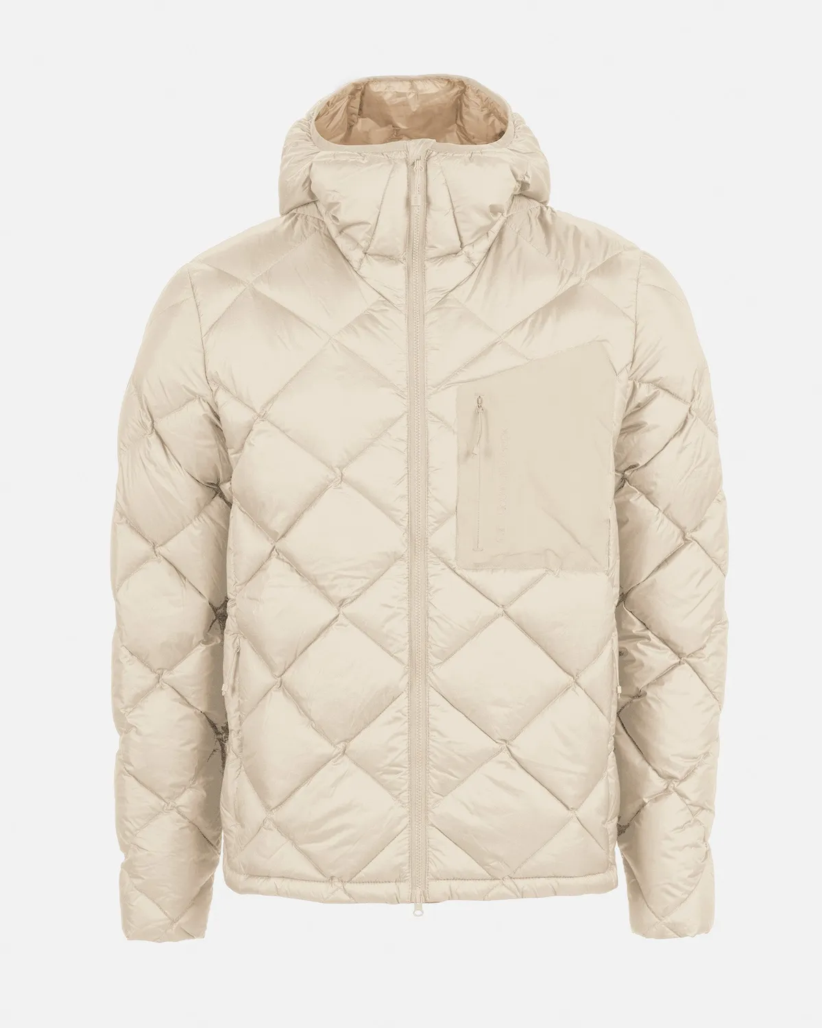 The Mountain Studio D-7 UL Pertex dunjakke Almond Milk hette