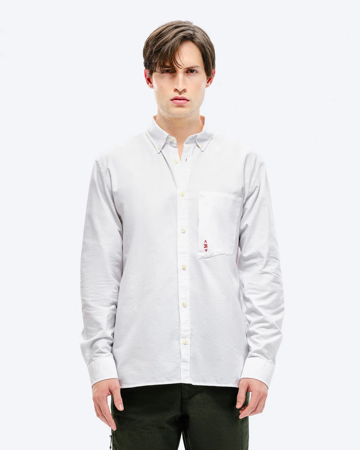 The Mountain Studio G-1 oxfordskjorte White bomull