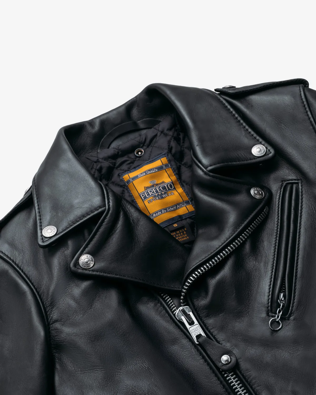 Schott NYC 137W Perfecto skinnjakke dame sort
