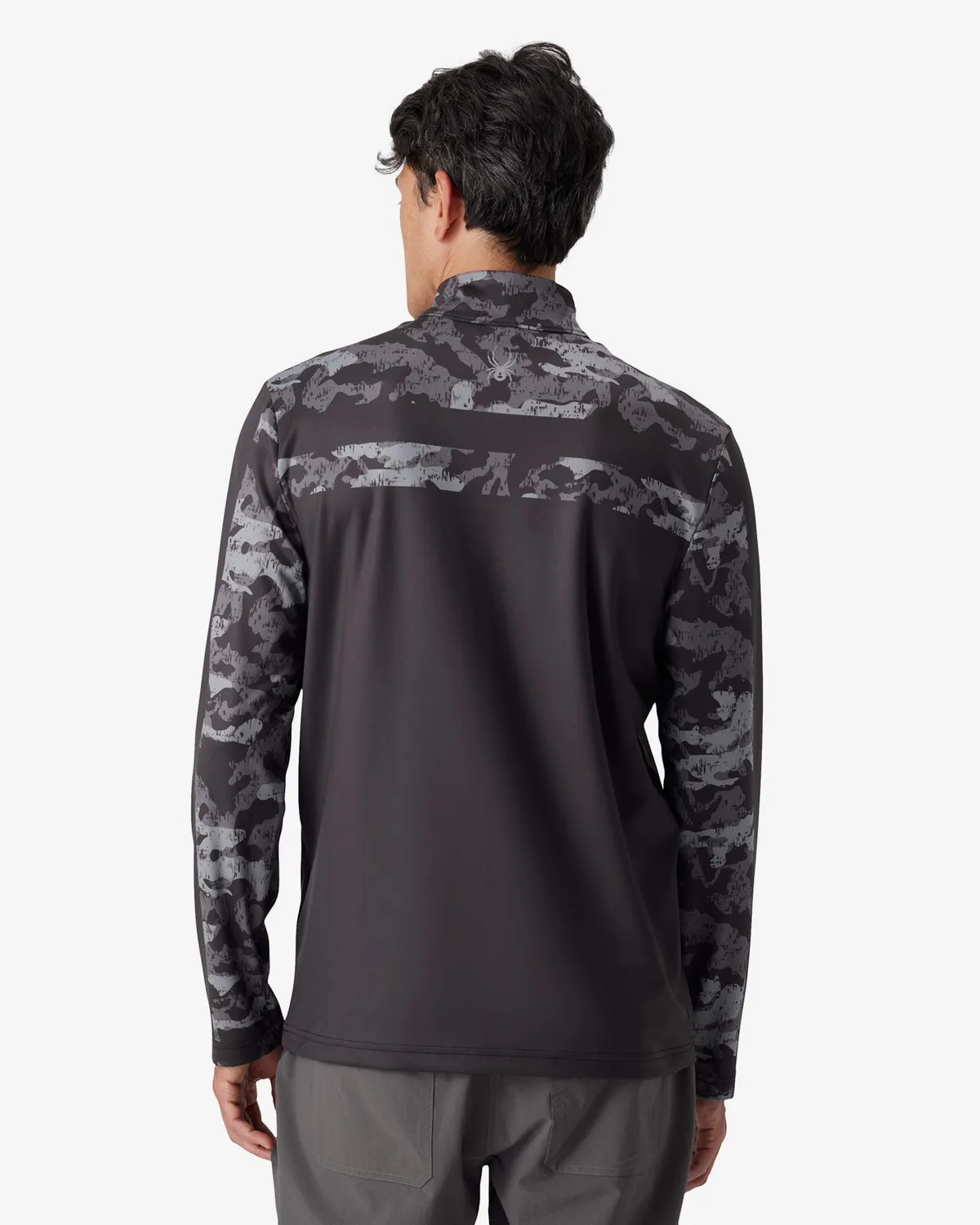 Spyder Podium half-zip genser herre black camo stretch