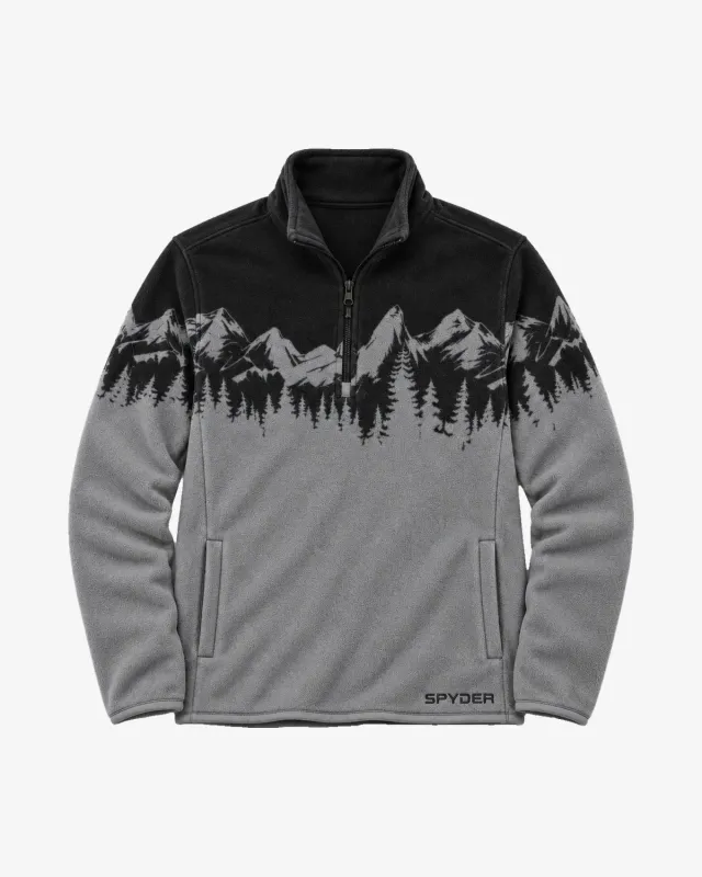 Spyder Print Sherpa quarter-zip fleece polar mønstret