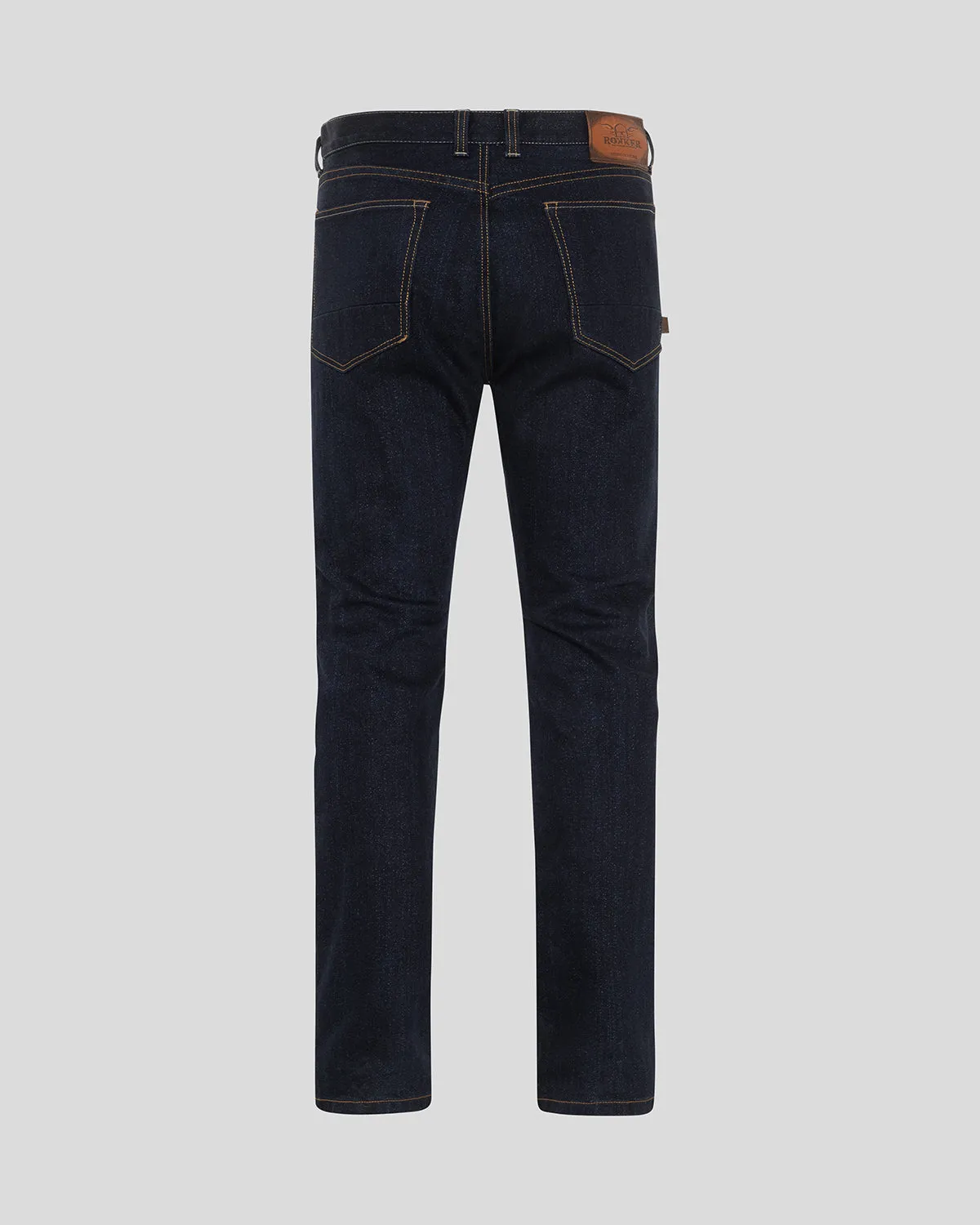 Rokker Rokkertech Raw Straight mc-jeans blå ettlags
