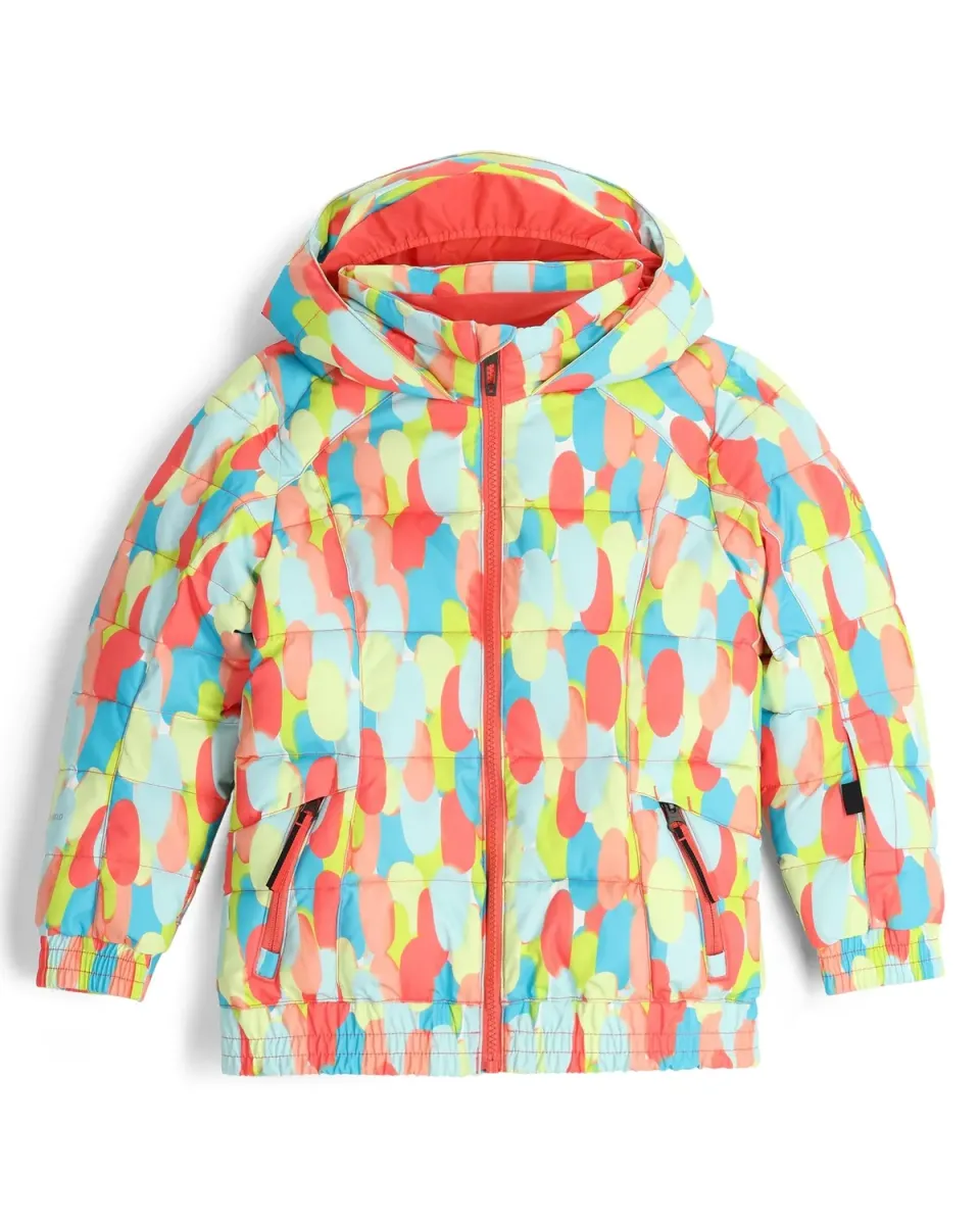 Spyder Zadie skijakke coral haze sprinkles vanntett 10K