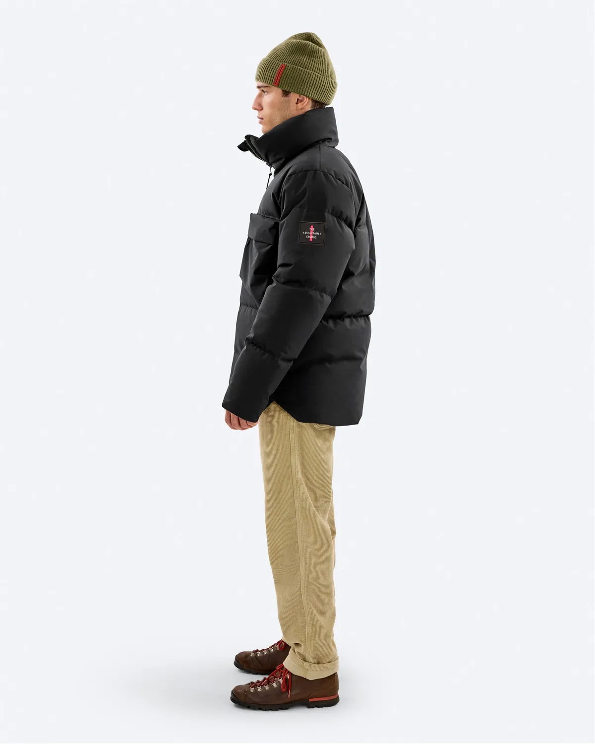 The Mountain Studio D-10 R Windstopper dunjakke vendbar Black Onyx