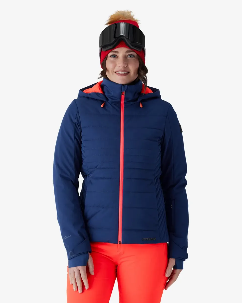 Spyder Ponderosa skijakke indigo dame syntetisk