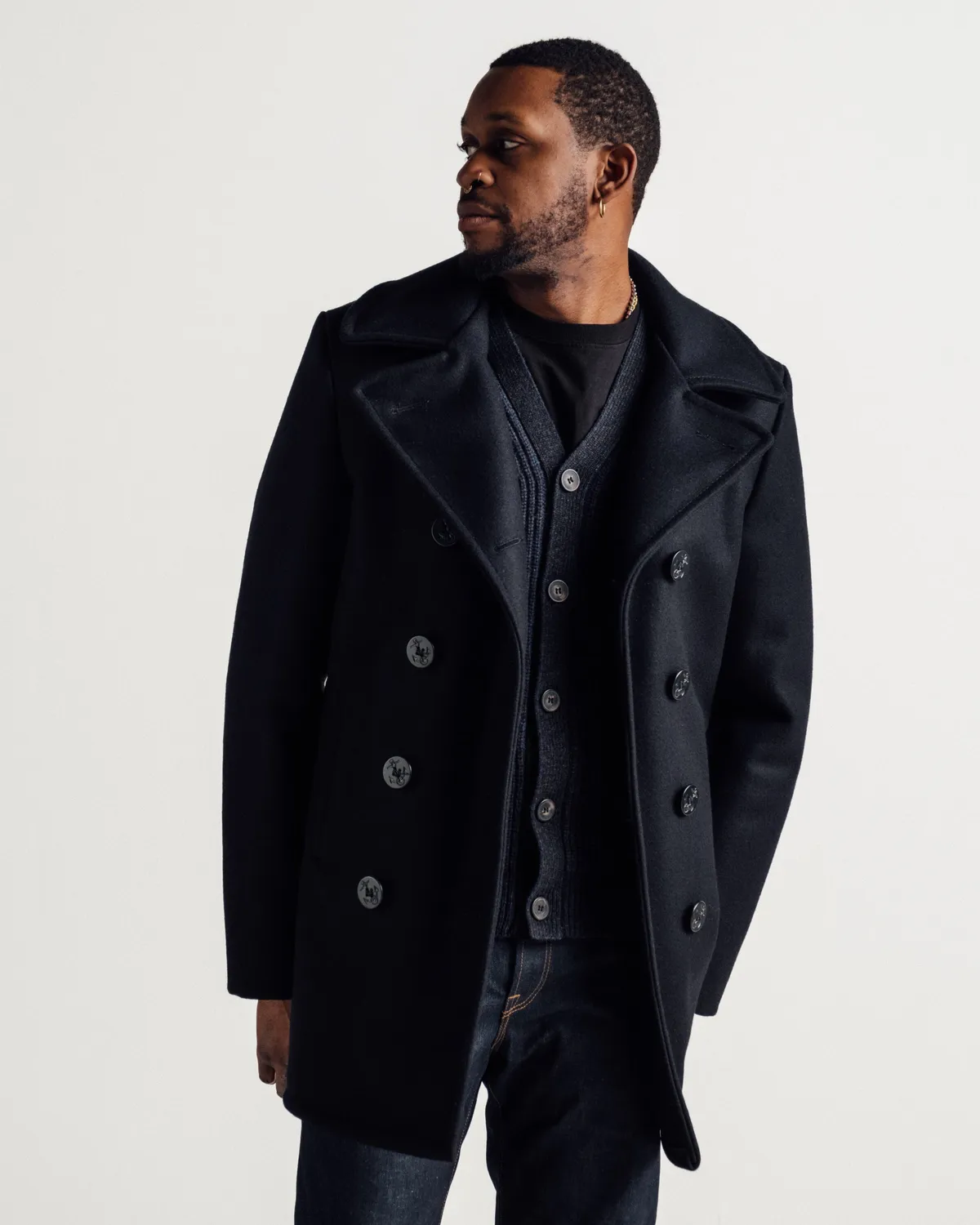 Schott NYC 740 bukse Navy 32" klassisk