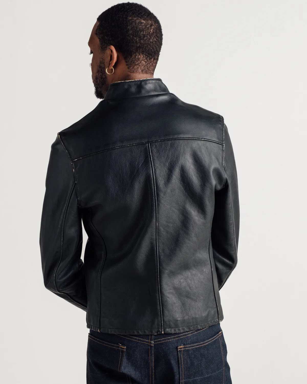 Schott NYC 654VN café racer skinnjakke kuskinn