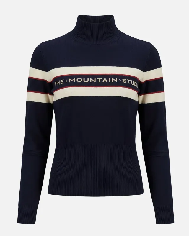 The Mountain Studio Retro K-8 W skigenser Sky Captain merino