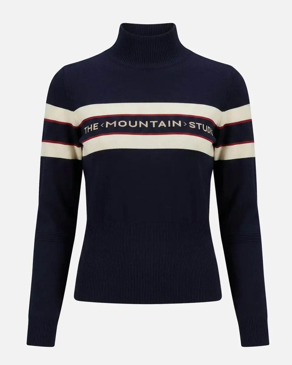 The Mountain Studio Retro K-8 W skigenser Sky Captain merino