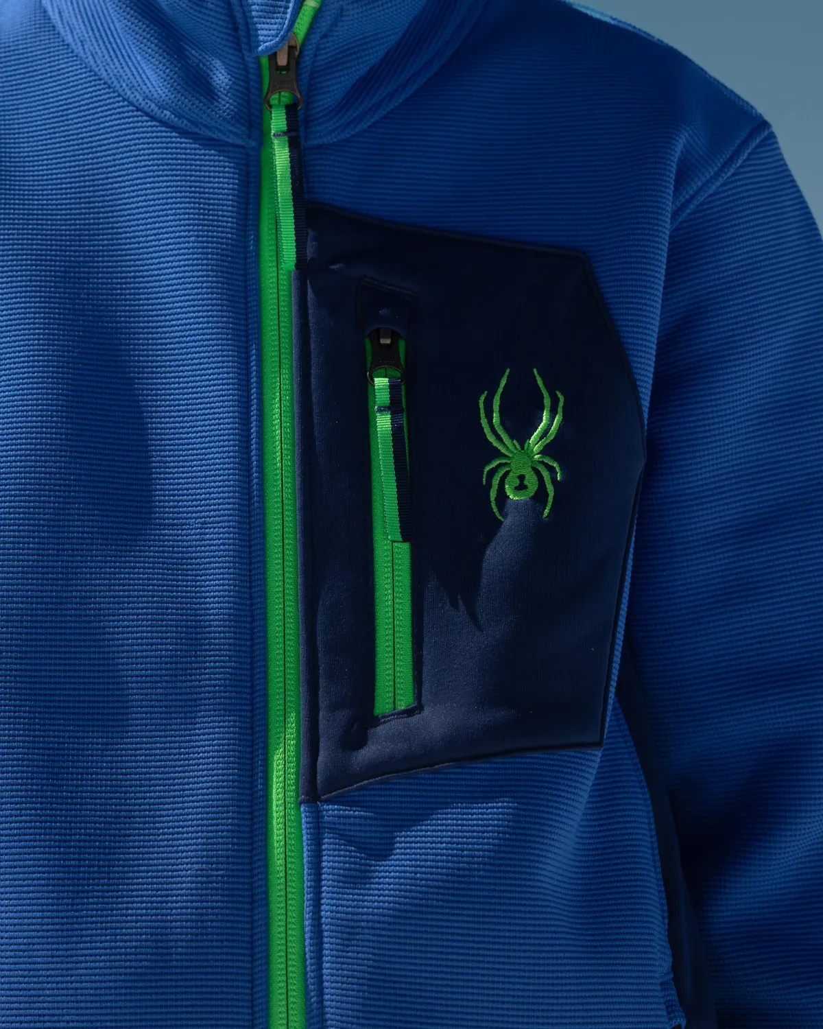Spyder Bandit fleecejakke gutt Bold Blue stretch