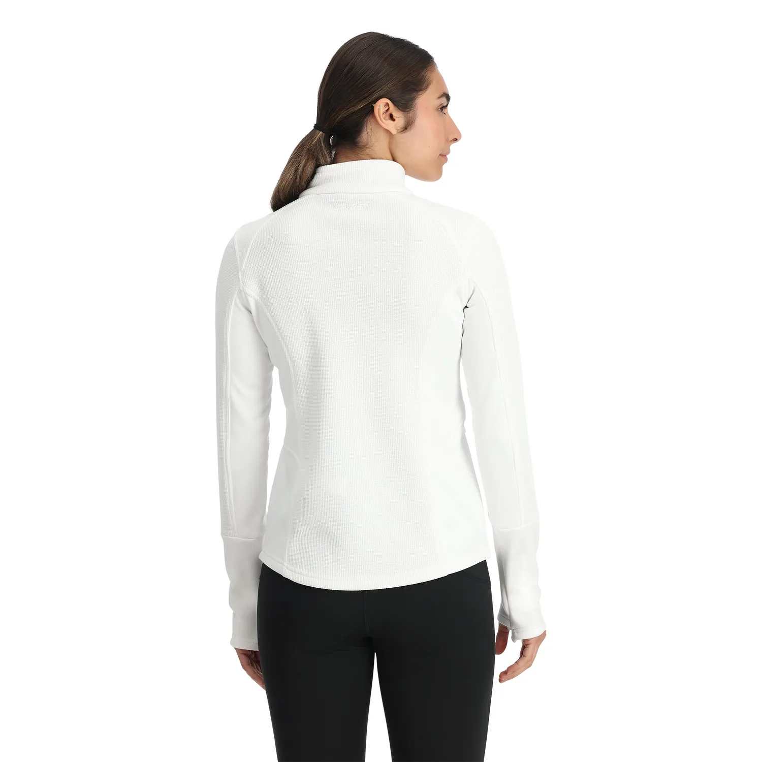 Spyder Bandita fleecejakke hvit stretch lett