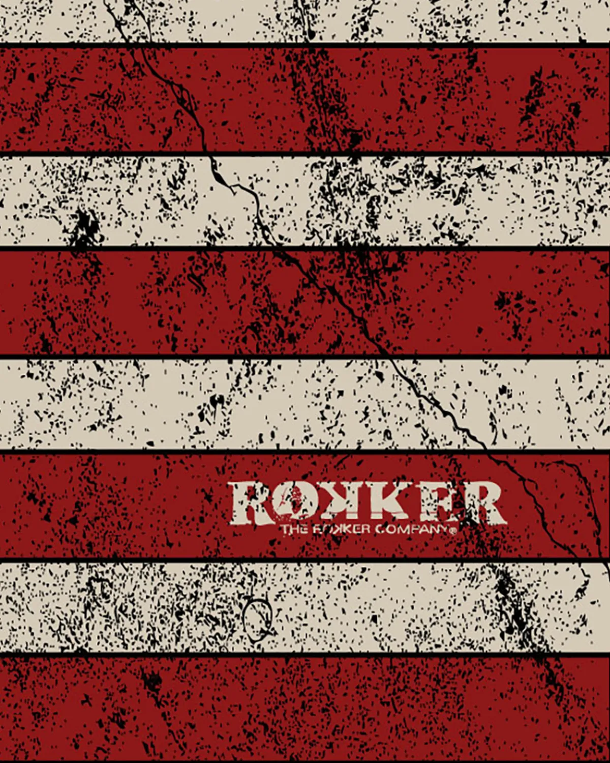 Rokker Tube Stone Striped Red halsvarmer